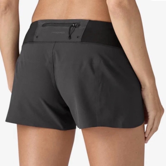 Patagonia Pants - Patagonia Women’s Grey/Black hydropeak Active Shorts, size XL